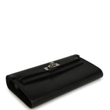 Hermes Kelly Wallet To Go Black Chevre Chamkila Palladium Hardware