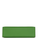 Hermes Kelly Pochette Vert Yucca Swift Palladium Hardware