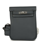 Hermes Mini Kelly Jump Backpack Gris Misty Swift Palladium Hardware