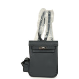 Hermes Mini Kelly Jump Backpack Gris Misty Swift Palladium Hardware