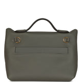 Hermes Mini 24/24 Bag Etain Evercolor and Swift Gold Hardware