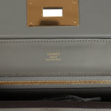 Hermes Mini 24/24 Bag Etain Evercolor and Swift Gold Hardware