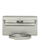 Hermes Kelly Wallet To Go Black Argent Chevre Chamkilight Palladium Hardware