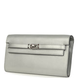 Hermes Kelly Wallet To Go Black Argent Chevre Chamkilight Palladium Hardware