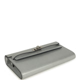 Hermes Kelly Wallet To Go Black Argent Chevre Chamkilight Palladium Hardware