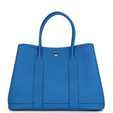 Hermes Garden Party 30 Bleu Hydra Negonda Palladium Hardware