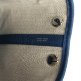 Hermes Garden Party Neo 23 Bleu Tie Togo Palladium Hardware