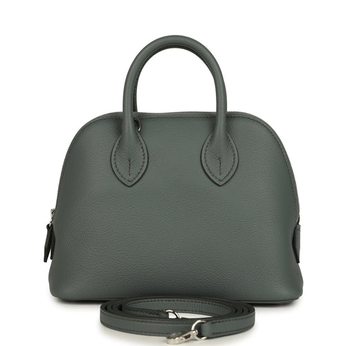 Hermes 1923 Bolide Mini Vert Amande Evercolor Palladium Hardware