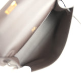 Hermes Kelly Pochette Bai-Brun Swift Gold Hardware