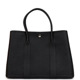 Hermes Garden Party 36 Black Negonda Palladium Hardware