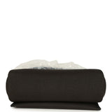 Hermes Herbag Zip 20 Mini Dark Bronze Toile Militaire Canvas and Black Vache Hunter Gold Hardware