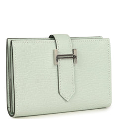 Hermes Bearn Mini Wallet Vert Peppermint Chevre Mysore Palladium Hardware