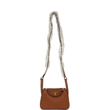 Hermes Mini Lindy Gold Clemence Gold Hardware