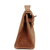 Vintage Hermes Kelly Pochette Fauve Doblis Palladium Hardware