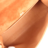 Vintage Hermes Kelly Pochette Fauve Doblis Palladium Hardware