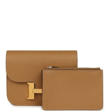 Hermes Constance Slim Wallet Biscuit Epsom Gold Hardware