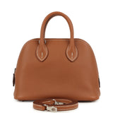 Hermes 1923 Bolide Mini Gold Evercolor Palladium Hardware