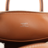 Hermes 1923 Bolide Mini Gold Evercolor Palladium Hardware