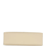 Hermes Kelly Pochette Craie Swift Permabrass Hardware