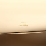 Hermes Kelly Pochette Craie Swift Permabrass Hardware