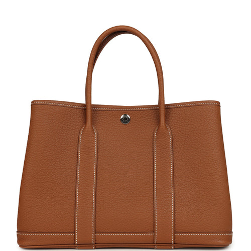 Hermes Garden Party 30 Gold Negonda Palladium Hardware