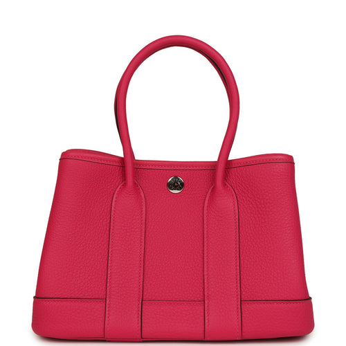 Hermes Garden Party Neo 23 Rose Mexico Togo Palladium Hardware
