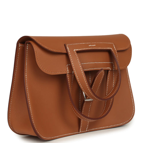 Hermes Mini Halzan Gold Swift Palladium Hardware