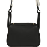 Hermes Mini Lindy II Black Clemence Gold Hardware - Thumbnail View 4