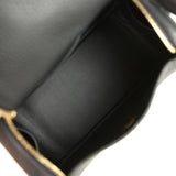 Hermes Mini Lindy II Black Clemence Gold Hardware - Thumbnail View 9