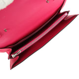 Pre-owned Hermes Constance Wallet To Go Rose Mexico Epsom Lizard Marquette Palladium Hardware