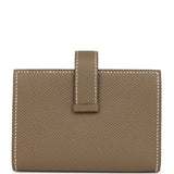 Hermes Bearn Card Holder Etoupe Epsom Gold Hardware