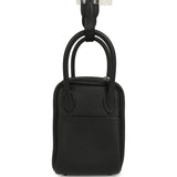 Hermes Mini Lindy II Black Clemence Palladium Hardware