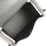 Hermes Mini Lindy II Black Clemence Palladium Hardware