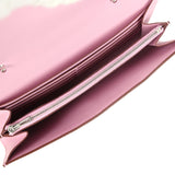 Pre-owned Hermes Constance Wallet To Go Mauve Sylvestre Epsom Palladium Hardware