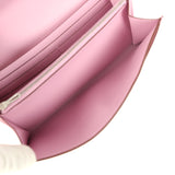 Pre-owned Hermes Constance Wallet To Go Mauve Sylvestre Epsom Palladium Hardware