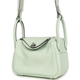 Hermes Mini Lindy II Vert Peppermint Swift Palladium Hardware - Thumbnail View 5