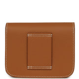 Hermes Constance Slim Wallet Gold Epsom Palladium Hardware