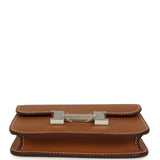 Hermes Constance Slim Wallet Gold Epsom Palladium Hardware