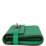 Hermes Kelly Long Wallet Menthe Chevre Mysore Palladium Hardware - Thumbnail View 3