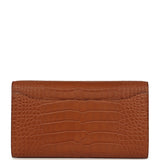Pre-owned Hermes Constance Wallet To Go Gold Matte Alligator Gold Hardware