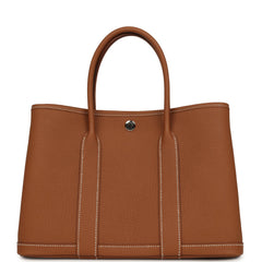 Hermes Garden Party 30 Gold Negonda Palladium Hardware