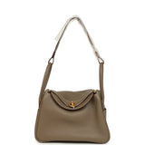 Hermes Lindy 26 Etoupe Clemence Gold Hardware - Thumbnail View 7