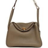 Hermes Lindy 26 Etoupe Clemence Gold Hardware - Thumbnail View 1