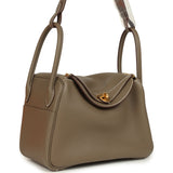 Hermes Lindy 26 Etoupe Clemence Gold Hardware - Thumbnail View 2