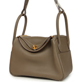 Hermes Lindy 26 Etoupe Clemence Gold Hardware - Thumbnail View 5