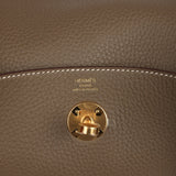 Hermes Lindy 26 Etoupe Clemence Gold Hardware - Thumbnail View 8
