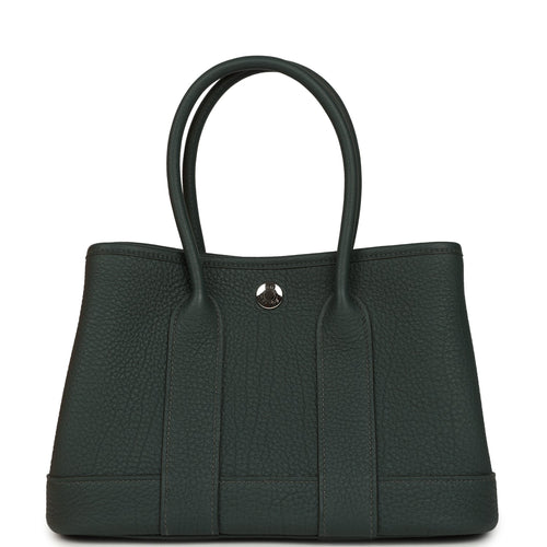 Hermes Garden Party Neo 23 Vert Mangrove Negonda Palladium Hardware