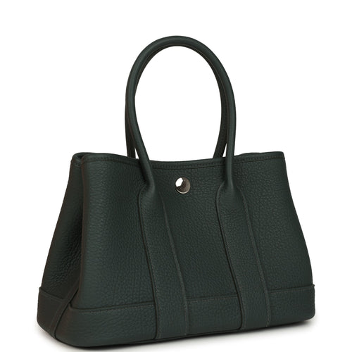 Hermes Garden Party Neo 23 Vert Mangrove Negonda Palladium Hardware