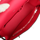 Hermes Jypsiere 28 Rouge H Verso Swift Palladium Hardware - Thumbnail View 8