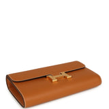 Hermes Constance Wallet To Go Toffee Epsom Gold Hardware - Thumbnail View 6